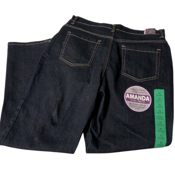 New Gloria Vanderbilt (Sz 12 Short) Amanda Jeans Heritage Fit Size 12 - Picture 5 of 6